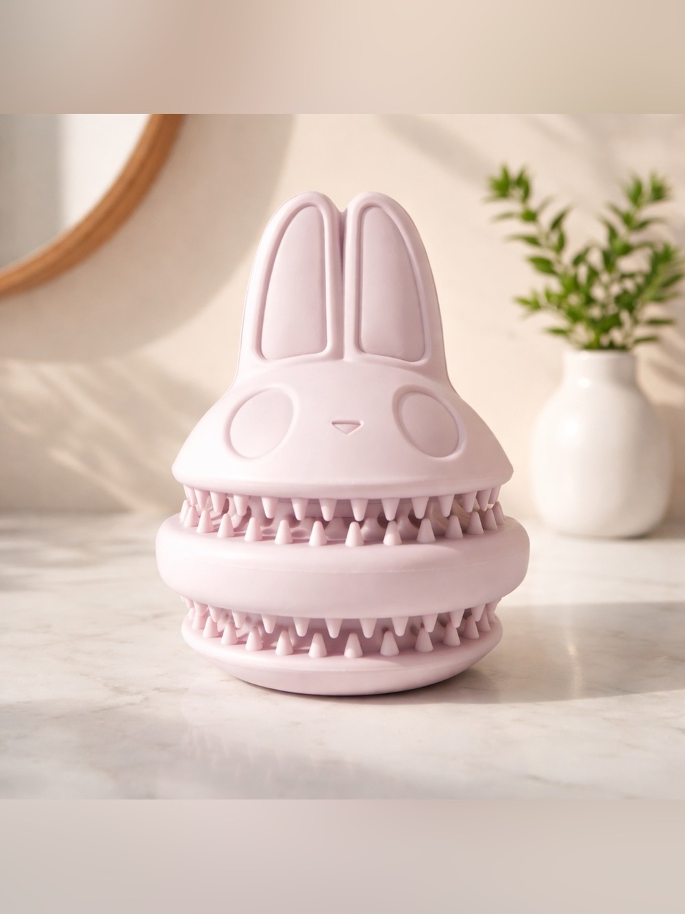 BARK Box Rabbit Rubber Super Chewer Dog Toy w/ squeaker
